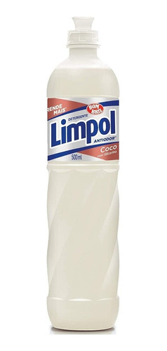 Detergente Limpol Coco c/ 500ml Un.