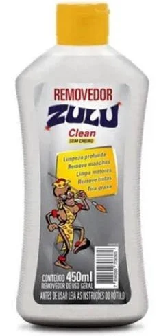 Removedor Zulu Clean s/ Cheiro c/ 450ml Un.