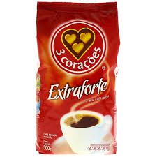 Cafe 3 Corações Extra Forte Pouch C/ 500 Gramas