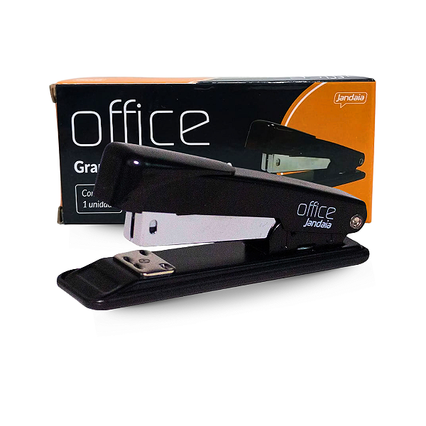Grampeador de Papel Metal 11cm 25 Folhas 24/6 e 26/6 Office Jandaia Un.