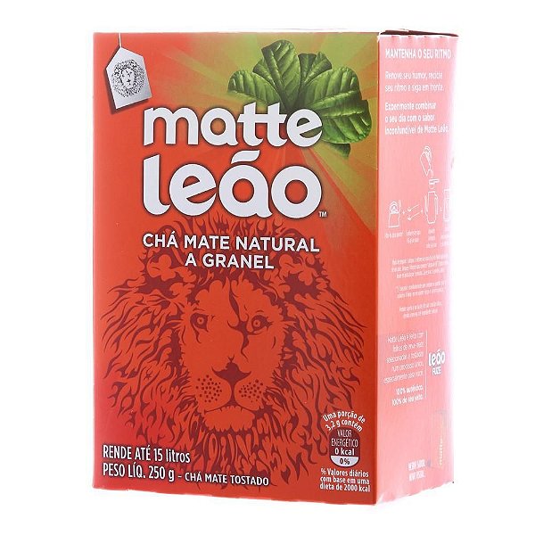 Chá Mate Natural a Granel Leão c/250 gr Un.