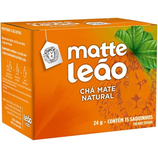 Chá Mate Natural Leão c/15 Saches Un.