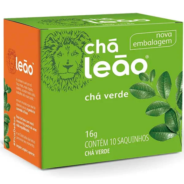 Chá Verde Natural Leão c/10 Saches Un.