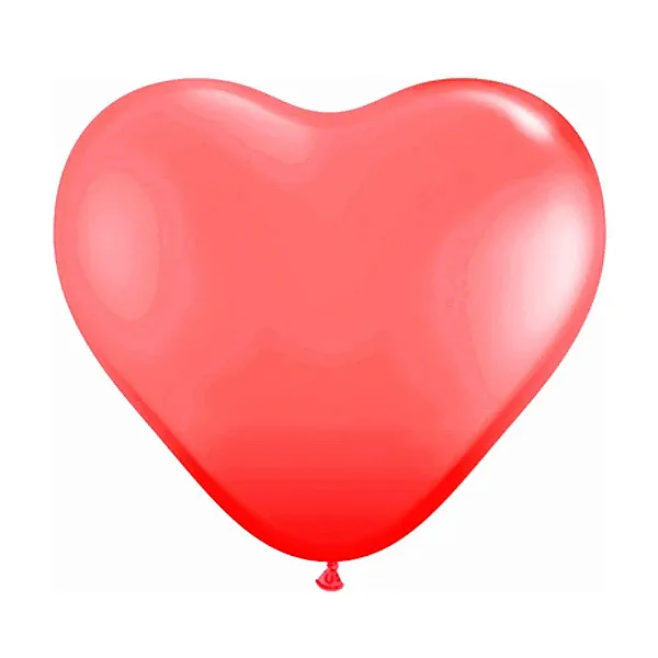 Balão N°11 Coração Vermelho São Roque c/ 20 Un.