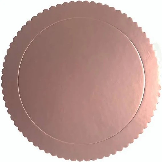 Cake Board Redondo Rose Gold 24cm Un.