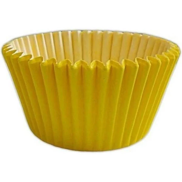 Forma p/ Cupcake Amarelo c/45 Un.