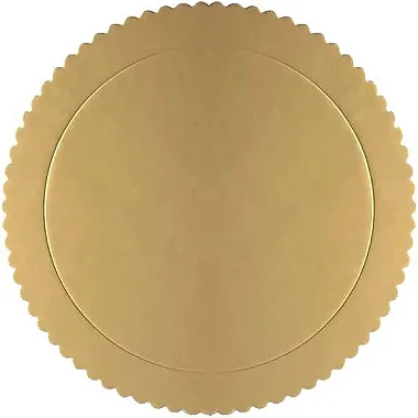 Cake Board Redondo Dourado 21cm Un.