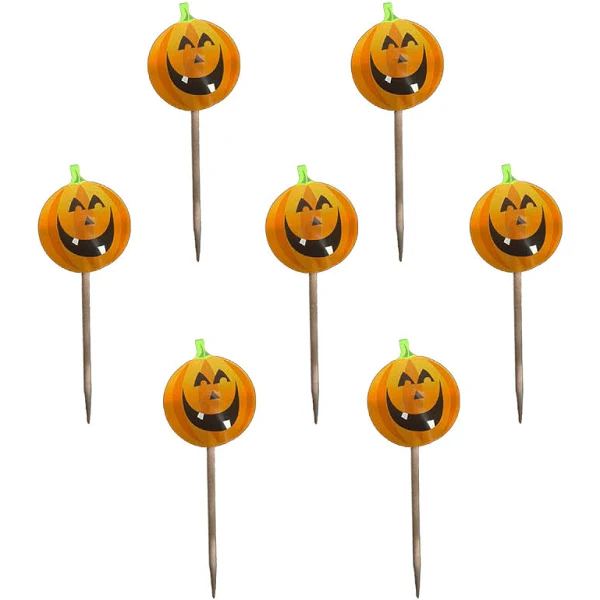 Palito Decorativo Halloween Abóbora c/ 12 Un.