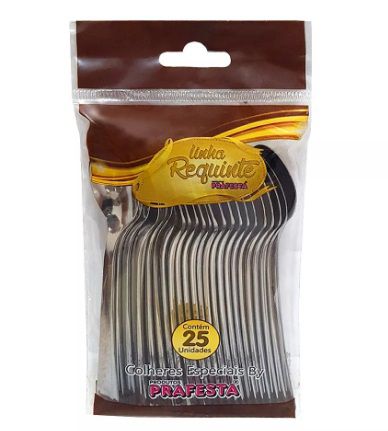 Colher Sobremesa Requinte Prafesta C/ 25 Un.