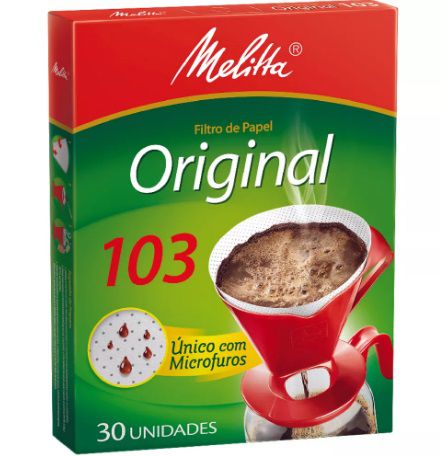 Filtro p/ Café Melitta 103 c/ 30 Un.