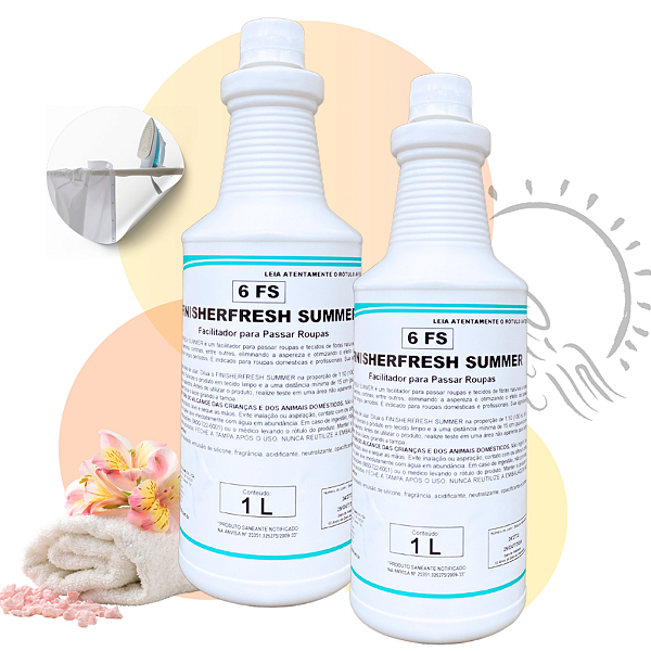 Facilitador para passar roupas SUMMER 1L Finishfresh