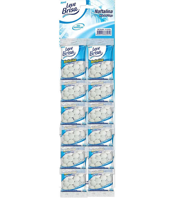 NAFTALINA LEVE BRISA C/ 25 GR.