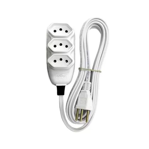 EXTENSÃO COMPACTA TRIPLA 10A 250V C/ 3 MTS.