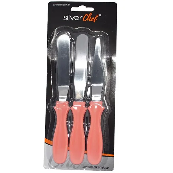 KIT ESPATULAS INOX SILVER CHEF UN.