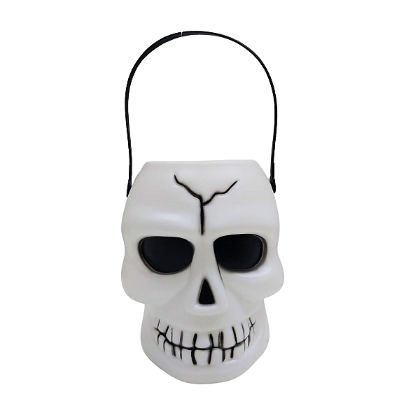 DECORAÇÃO BALDE CRANIO HALLOWEEN UN.