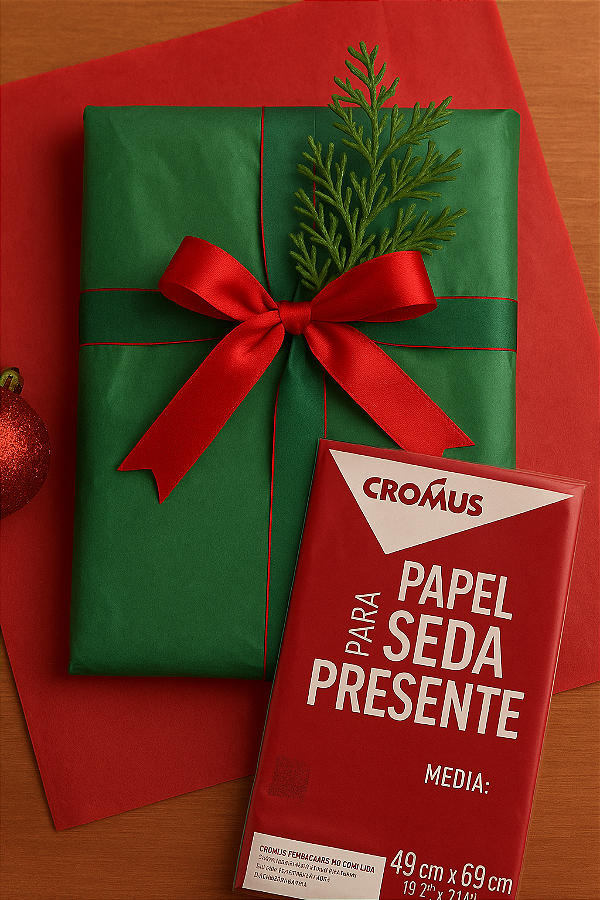 Papel de Seda p/ Presente - 49x69cm UND.