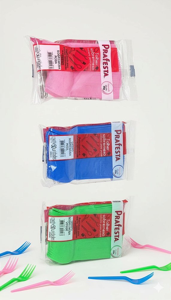 Garfo Sobremesa Prafesta - 50 und.