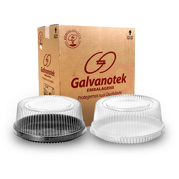 Embalagem para Bolo e Torta G 32 com Tampa Média Galvanotek 100 Un.