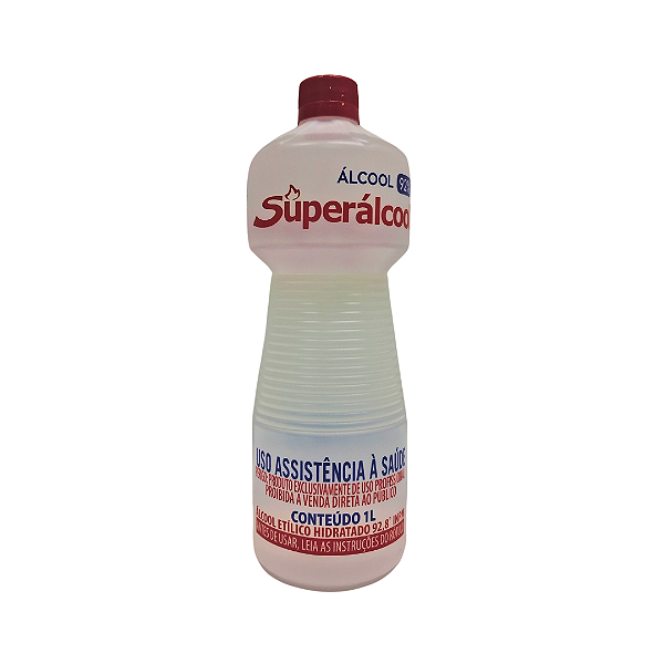 Álcool Liquido 92° Superálcool Neutro c/ 1 Litro Un.