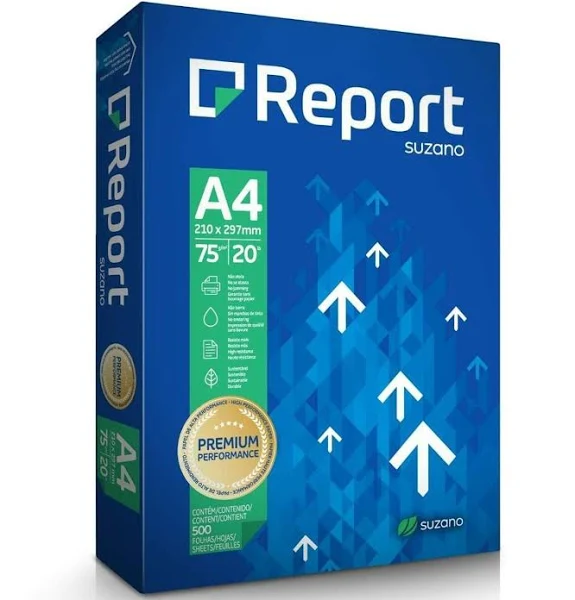 Papel Sulfite A4 Report Premium c/ 500 folhas Un.
