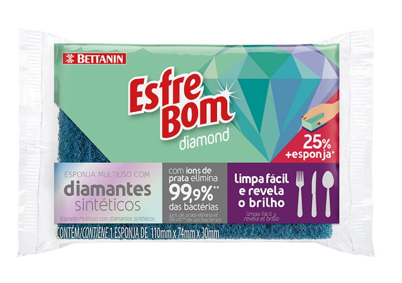 Esponja Esfrebom Diamond Bettanin Un.