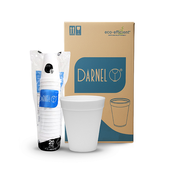 Copo Térmico Isopor EPS 296ml (10oz) Darnel Caixa 1000 Un.