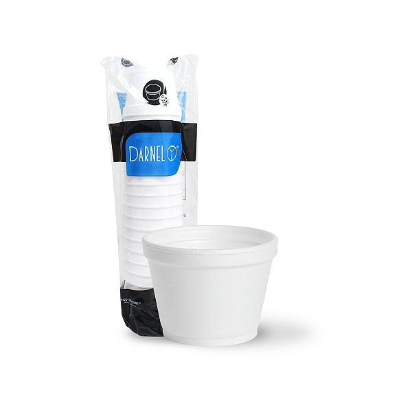 Pote Térmico Isopor EPS 130ml (4oz) Darnel 20 Un.