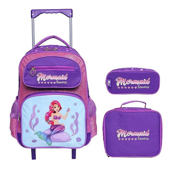 Kit Rodinha Infantil Menina Sereia Fundo Do Mar