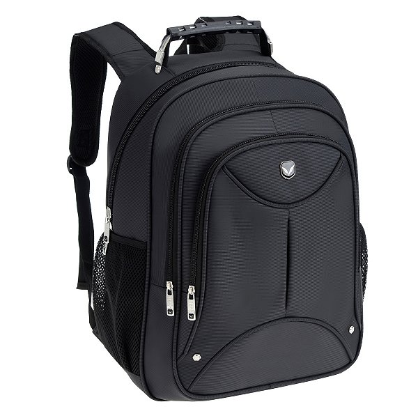 Mochila Costas Preta Reforçada Universitaria Passeio