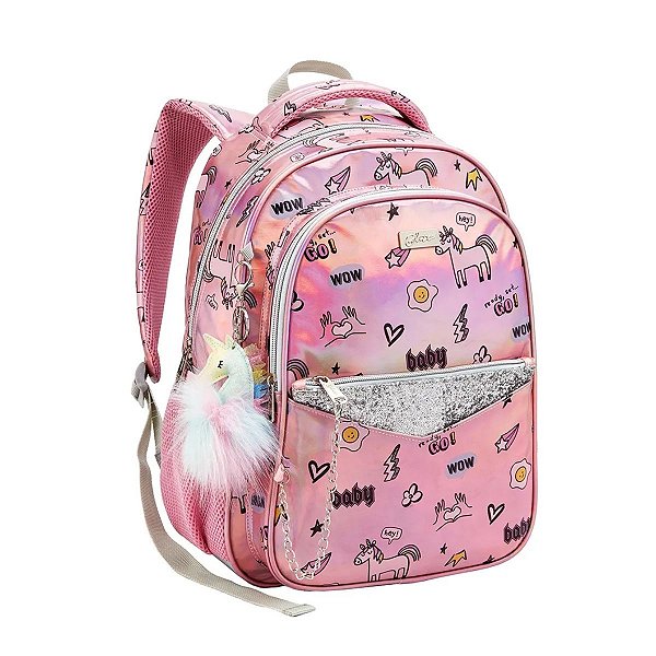 Mochila holográfica unicornio hotsell