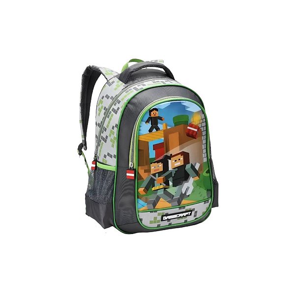 Mochila Costas Gamecrafit Infantil Jogos Escolar Meninos