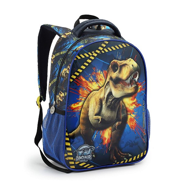 Mochila Dinossauro Escolar Infantil Costas Grande