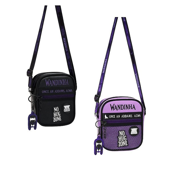 Bolsa Transversal Wandinha Shoulder Bag Preto Meninas