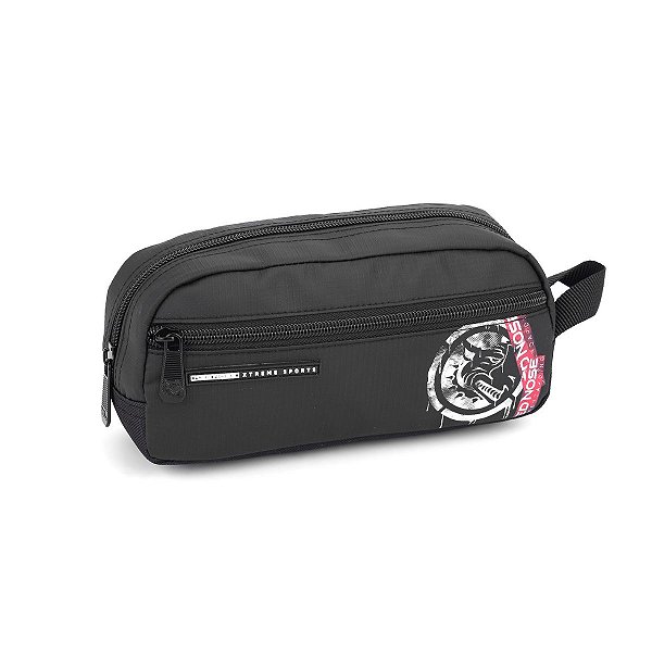 Estojo Duplo Juvenil Masculino Red Nose Organizador Espaçoso