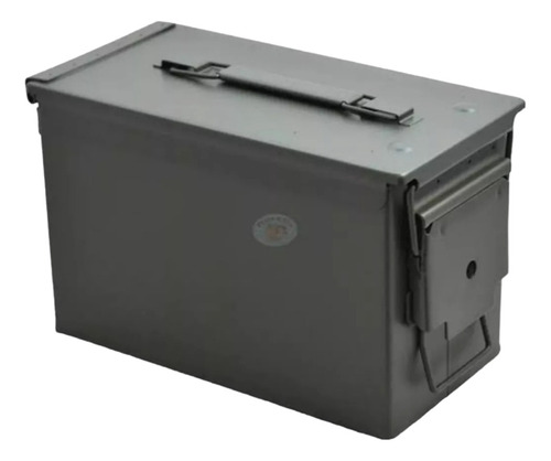 Caixa Munição Ponto 50 Metal  Ferramenta Exército Milita Bbs