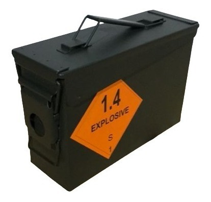 Caixa Munição Ponto 30 Metal Ammo Box Novo Exército Militar