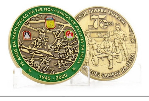 Moeda Medalha Brasil Na Segunda Guerra 75 Anos Feb Exército