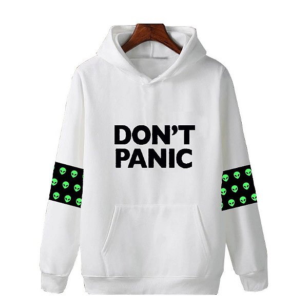 Blusa de Moletom Canguru | Don't Panic Mangas Et Verde