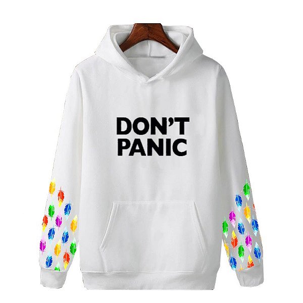 Blusa de Moletom Canguru | Don't Panic Mangas Penas