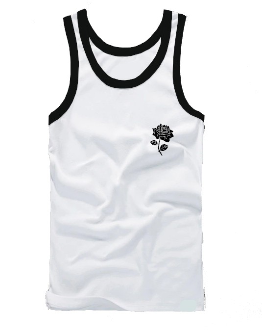 Regata Masculina Tecido Elastano Superior MD5 | Rosa Preta