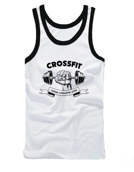 Regata Esportiva Masculina Tecido Elastano Superior MD13 | Crossfit