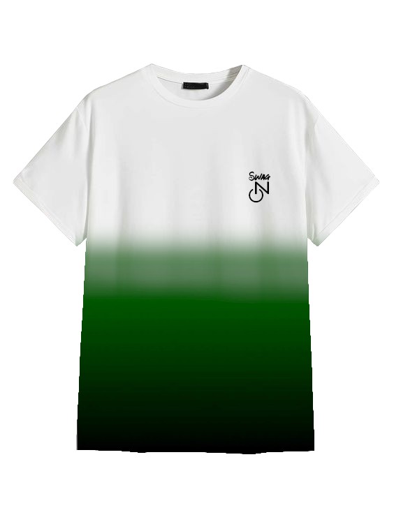 Camiseta Masculina Tecido Elastano Superior Swag On | Degrade Verde