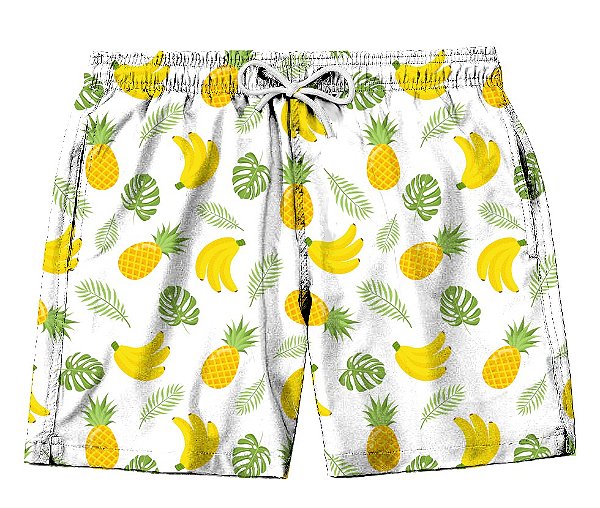 Short Masculino de Tactel | Bananas e Abacaxi