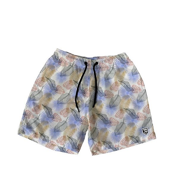 Short Masculino de Tactel | Folhagens