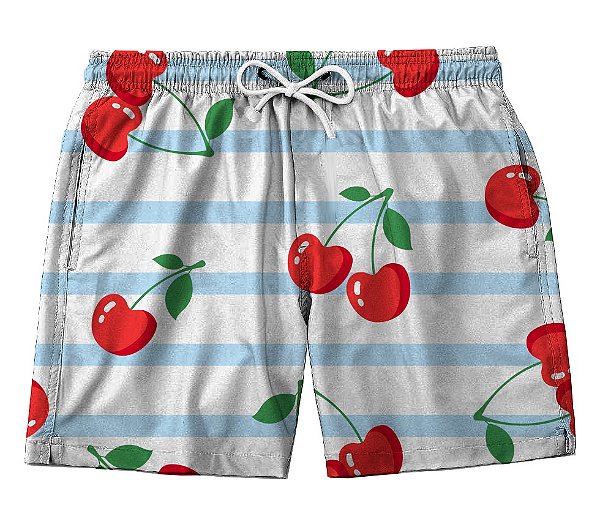 Short Masculino de Tactel | Cerejas