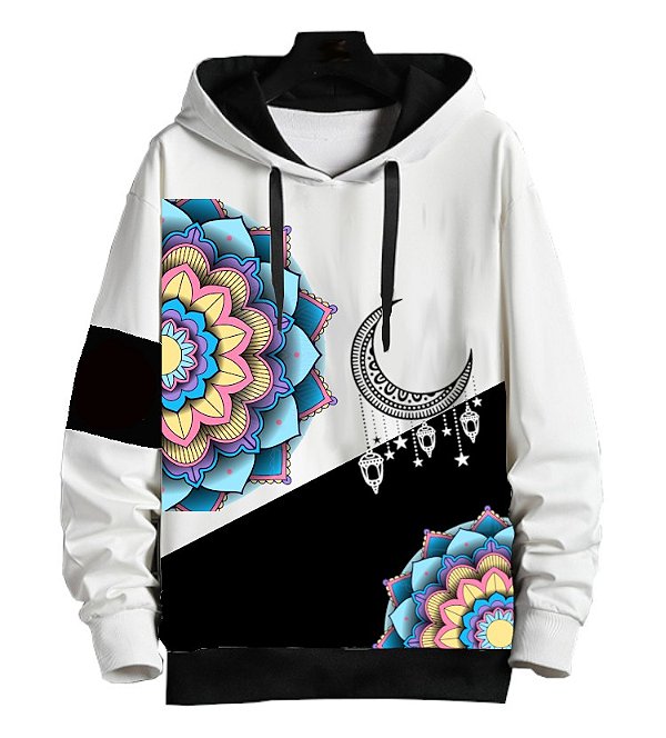 Blusa de Moletom Estampa Diagonal | Mandala