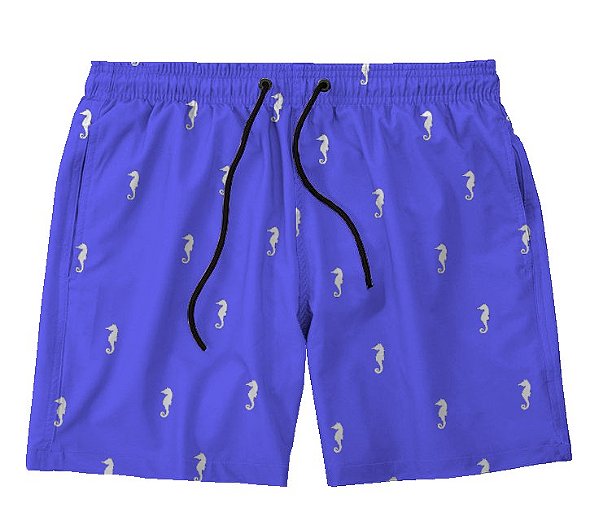 Short Masculino de Tactel | Cavalo Marinho Branco