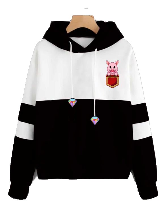 Blusa de Moletom P&B | Porco e Pin Diamante