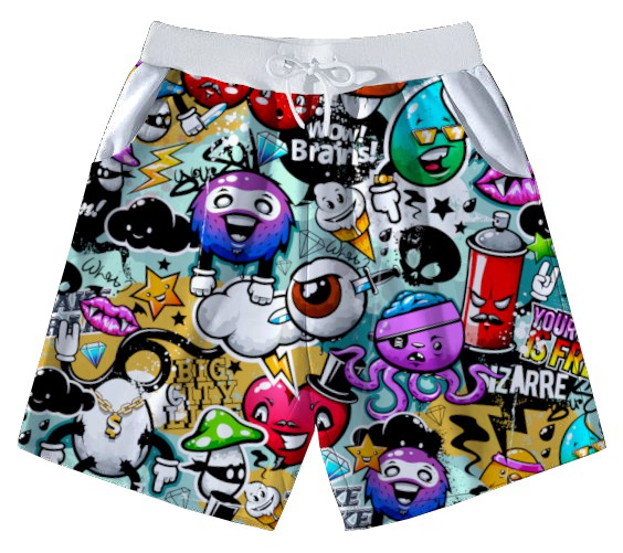 Bermuda Masculina de Moletom |  P&B Grafite