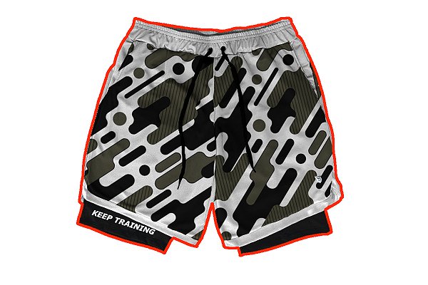 Short Dry-Fit 2 em 1 Compressão